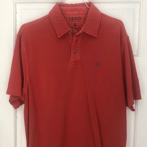 Red orange Izod luxury polo